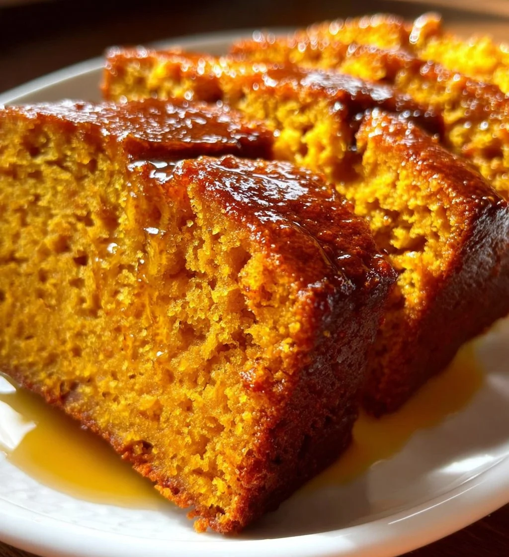 Cottage Cheese Pumpkin Bread fresh out of the oven, decorated with spices and pumpkin seeds.
