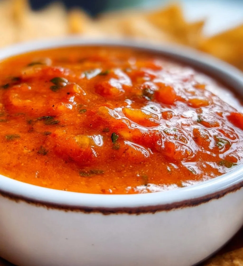 Easy Taqueria Salsa made with 5 simple ingredients