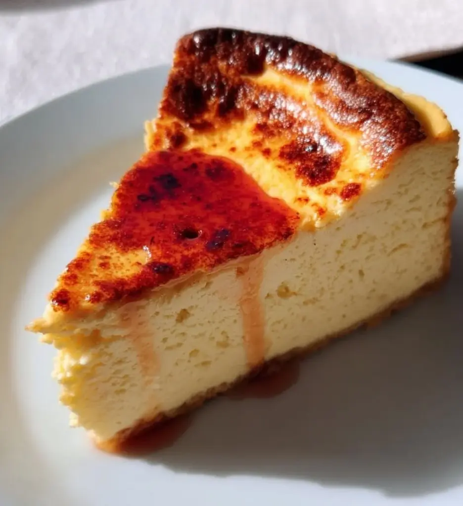 Delicious homemade gluten free cheesecake topped with fresh berries