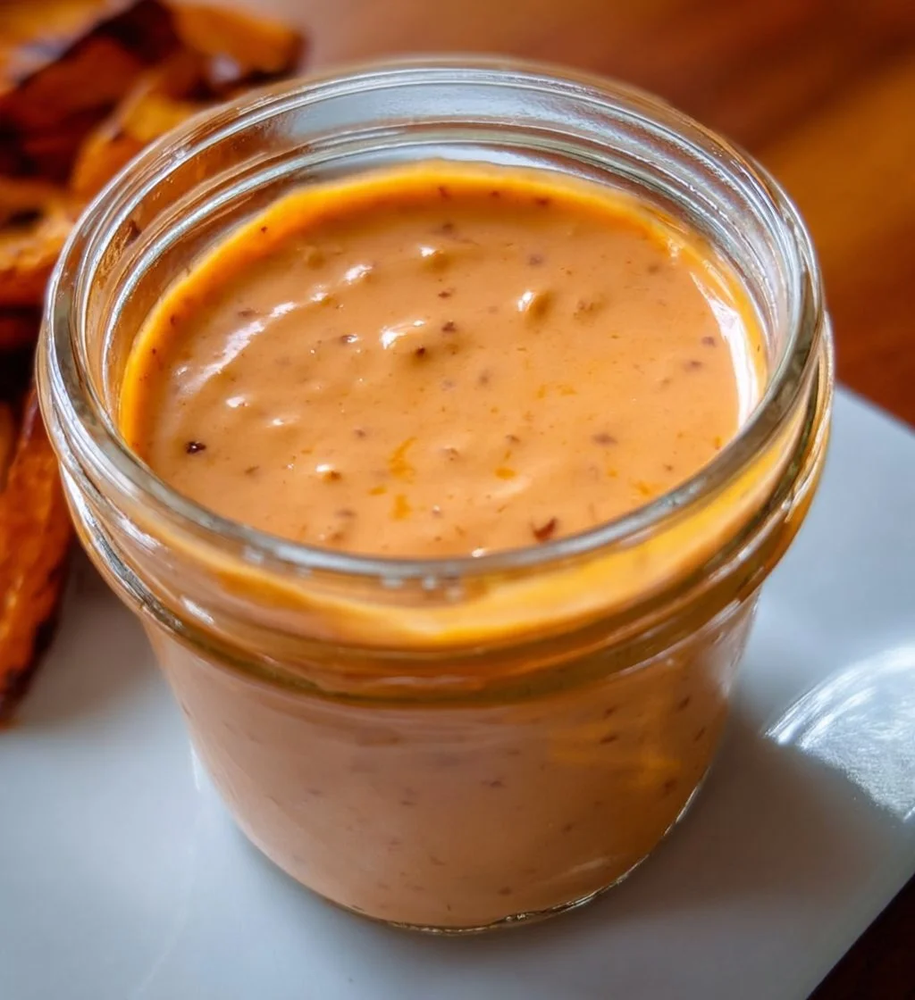 Creamy Greek Yogurt Chipotle Sauce in a bowl, garnished with herbs.
