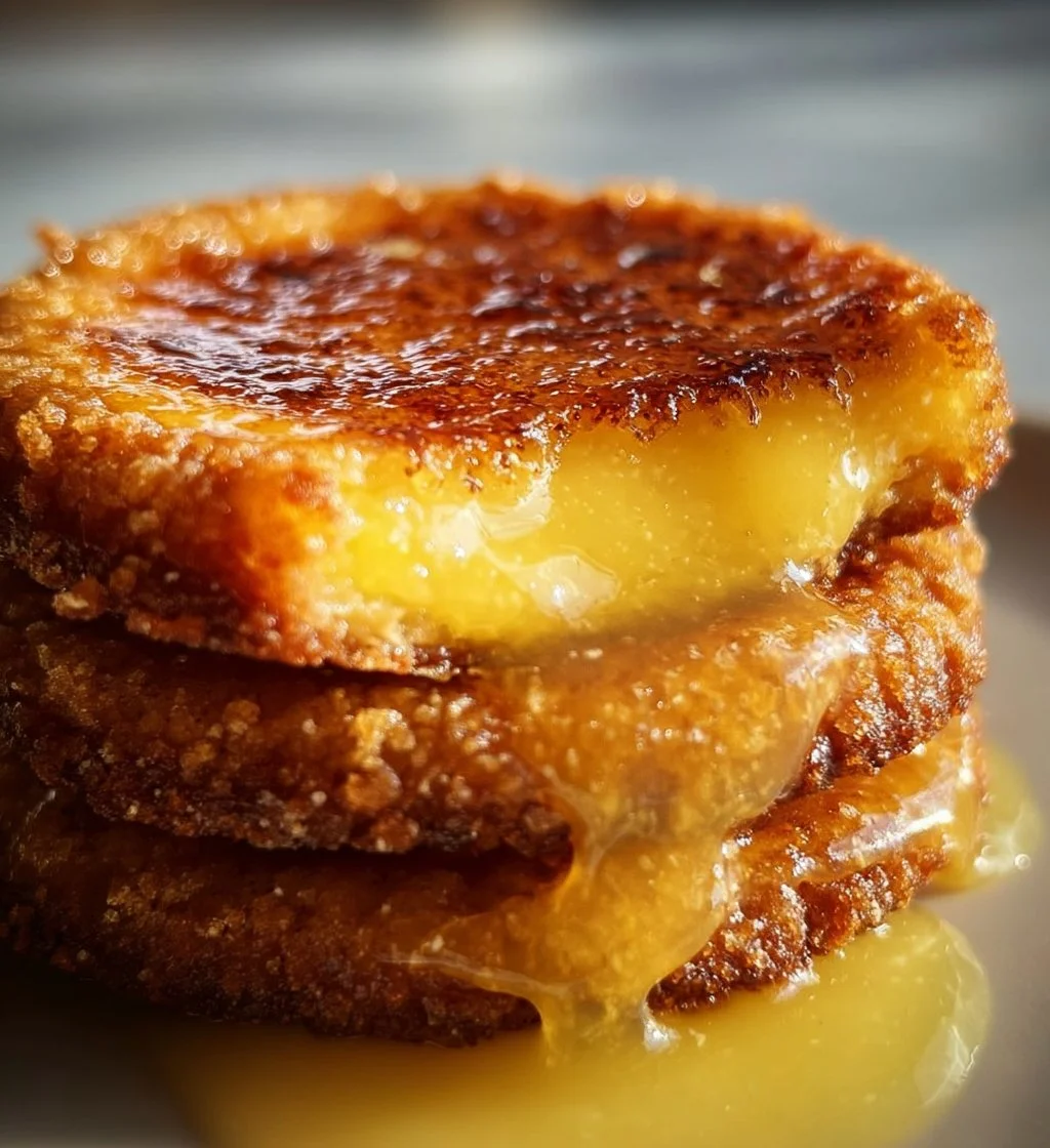Delicious Lemon Crème Brûlée Cookies with a caramelized sugar topping and zesty lemon flavor.