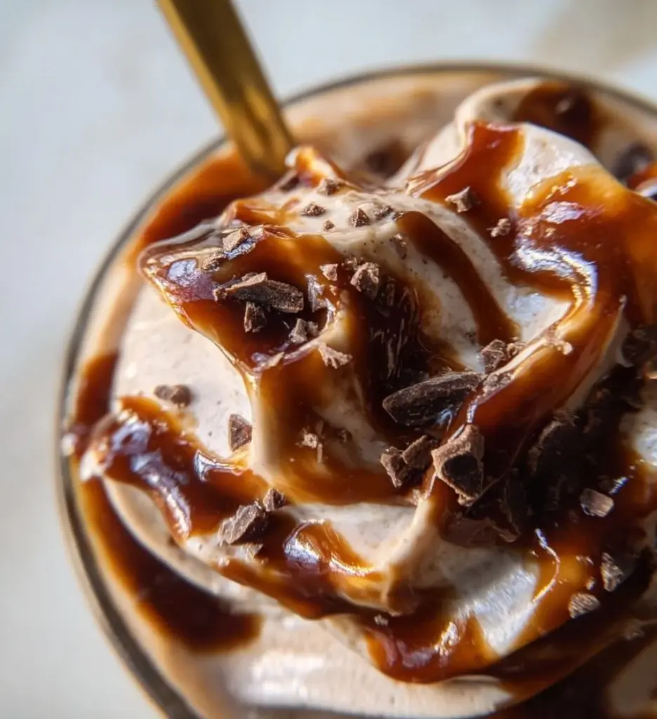 Ninja Creami Protein Milkshake topped with fresh fruits and a sprinkle of nuts