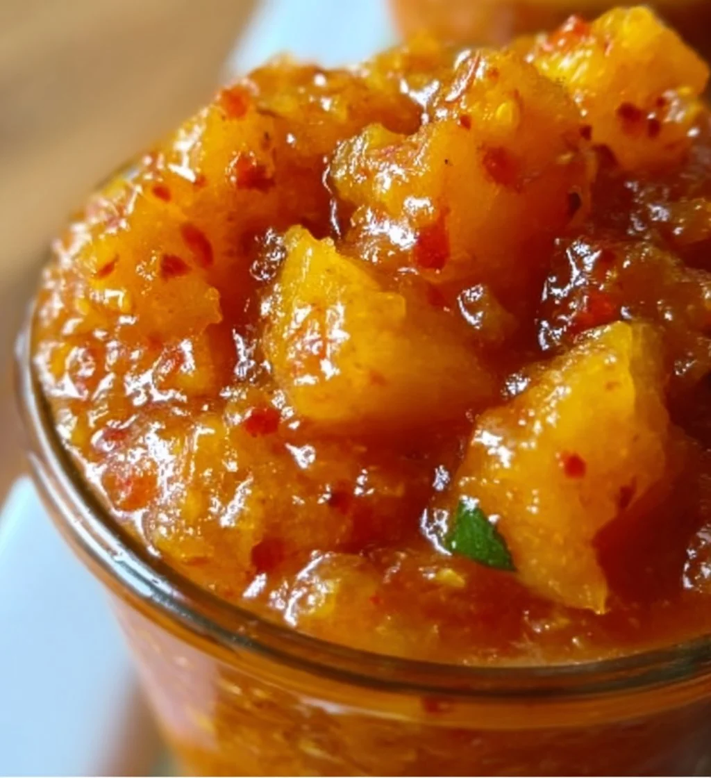 Pineapple Habanero Hot Sauce bottle with vibrant packaging and tropical themes