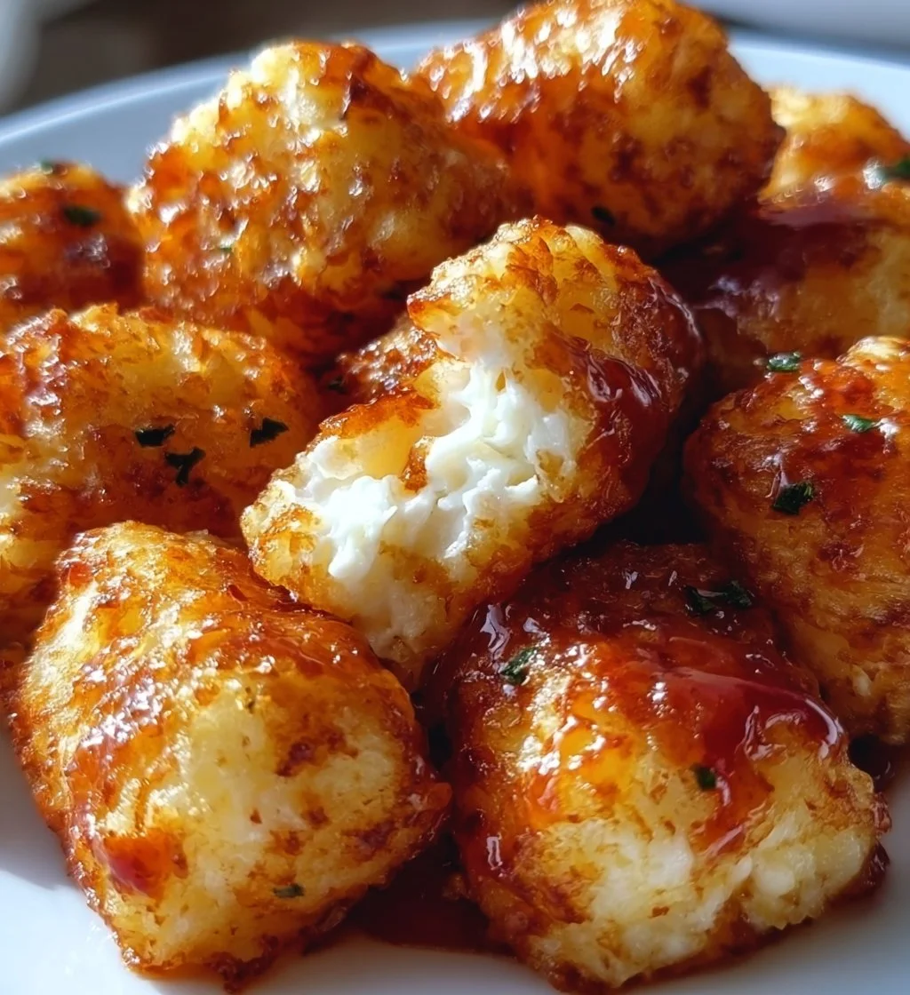 Two ingredient cottage cheese tots ready to be served as a healthy snack.